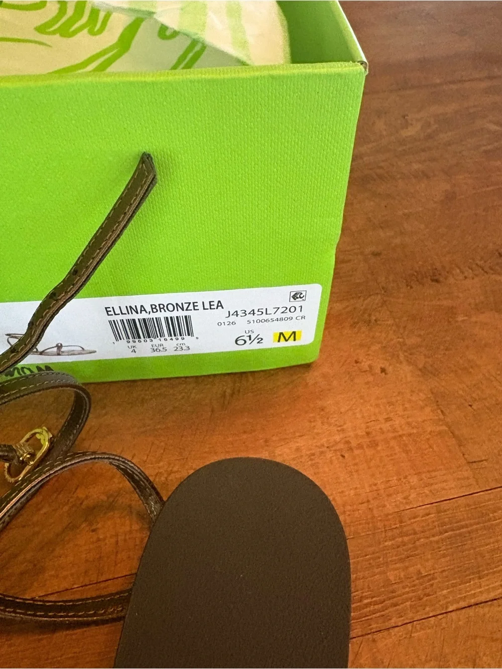 NWT Sam Edelman Metallic Bronze Ellina Sandal